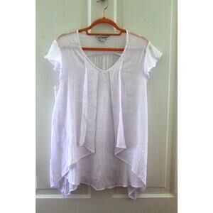 Women's Size Large Counterparts Rayon Lightweight Summer Top